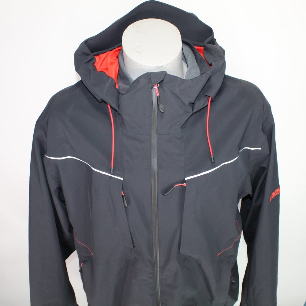Duluth Trading Co Black Performance Jacket with Red Accents - Picture 3 of 13